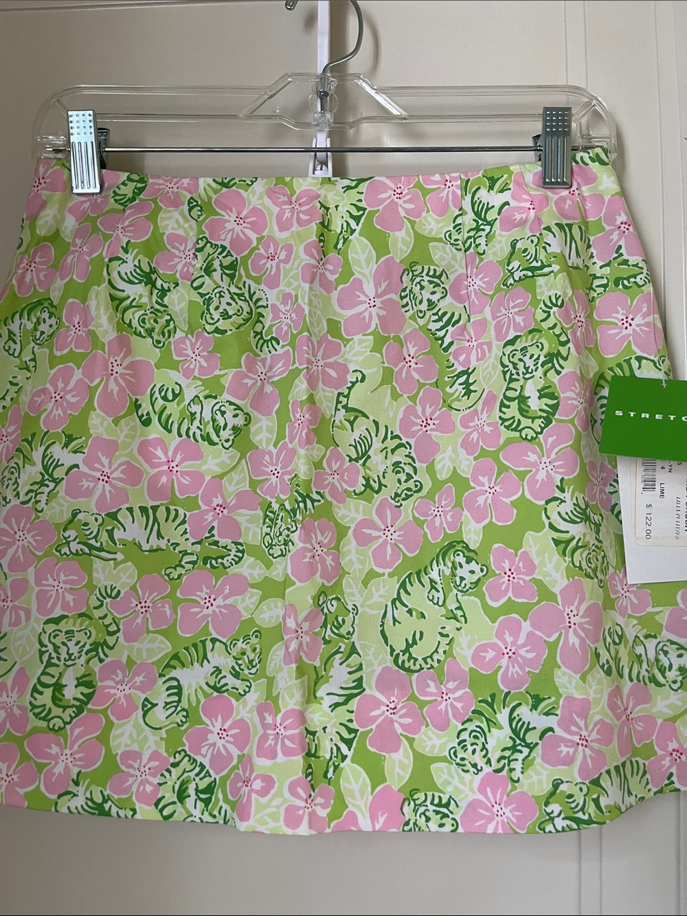 Lilly Pulitzer Skirt Island Pursuit Lime Kimilyn Stretch Size 4  NWT - Picture 2 of 11